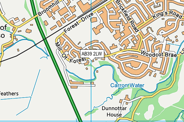 AB39 2LW map - OS VectorMap District (Ordnance Survey) AB39 2LW map - OS VectorMap District (Ordnance Survey)