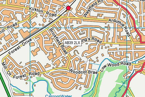 AB39 2LX map - OS VectorMap District (Ordnance Survey) AB39 2LX map - OS VectorMap District (Ordnance Survey)