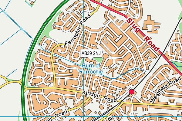 AB39 2NJ map - OS VectorMap District (Ordnance Survey)