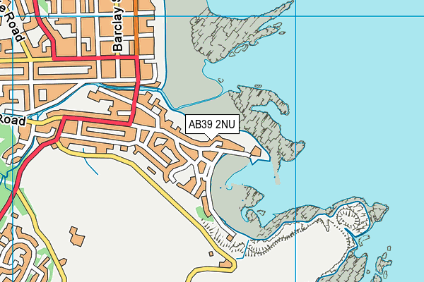 AB39 2NU map - OS VectorMap District (Ordnance Survey)