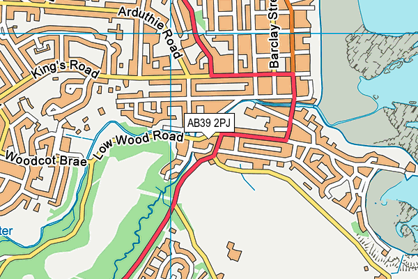 AB39 2PJ map - OS VectorMap District (Ordnance Survey) AB39 2PJ map - OS VectorMap District (Ordnance Survey)