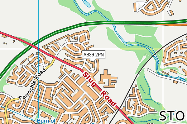 AB39 2PN map - OS VectorMap District (Ordnance Survey) AB39 2PN map - OS VectorMap District (Ordnance Survey)