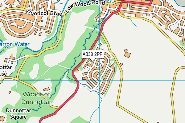 AB39 2PP map - OS VectorMap District (Ordnance Survey)