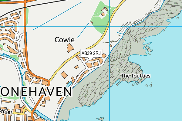 AB39 2RJ map - OS VectorMap District (Ordnance Survey)
