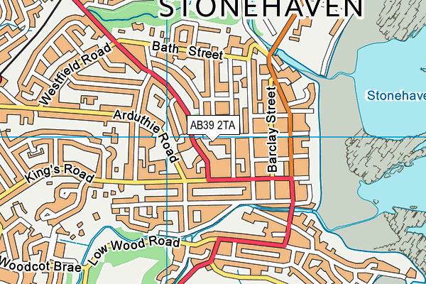 AB39 2TA map - OS VectorMap District (Ordnance Survey)