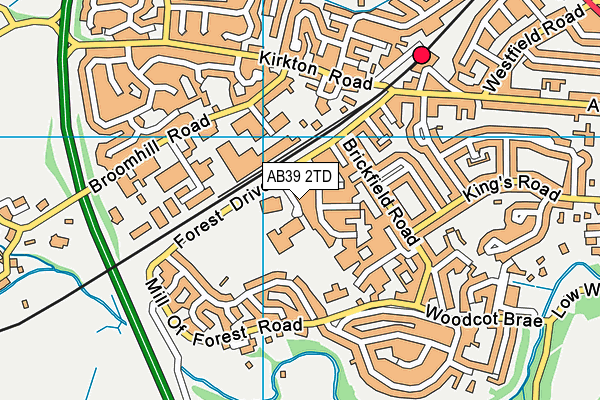 AB39 2TD map - OS VectorMap District (Ordnance Survey) AB39 2TD map - OS VectorMap District (Ordnance Survey)