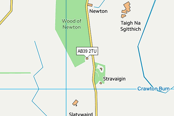 AB39 2TU map - OS VectorMap District (Ordnance Survey)