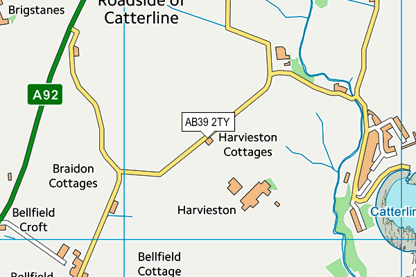 AB39 2TY map - OS VectorMap District (Ordnance Survey) AB39 2TY map - OS VectorMap District (Ordnance Survey)