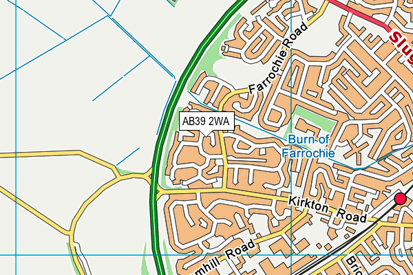 AB39 2WA map - OS VectorMap District (Ordnance Survey) AB39 2WA map - OS VectorMap District (Ordnance Survey)