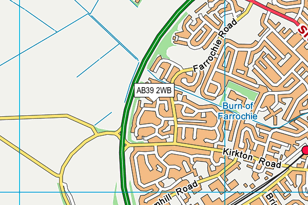 AB39 2WB map - OS VectorMap District (Ordnance Survey) AB39 2WB map - OS VectorMap District (Ordnance Survey)