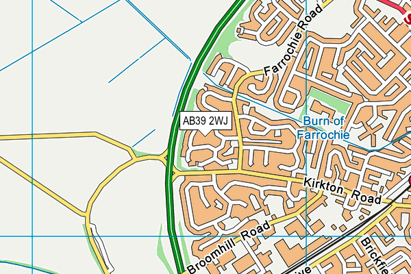 AB39 2WJ map - OS VectorMap District (Ordnance Survey) AB39 2WJ map - OS VectorMap District (Ordnance Survey)