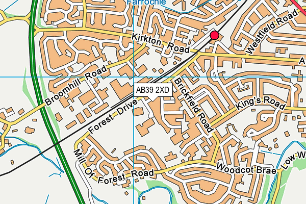 AB39 2XD map - OS VectorMap District (Ordnance Survey) AB39 2XD map - OS VectorMap District (Ordnance Survey)