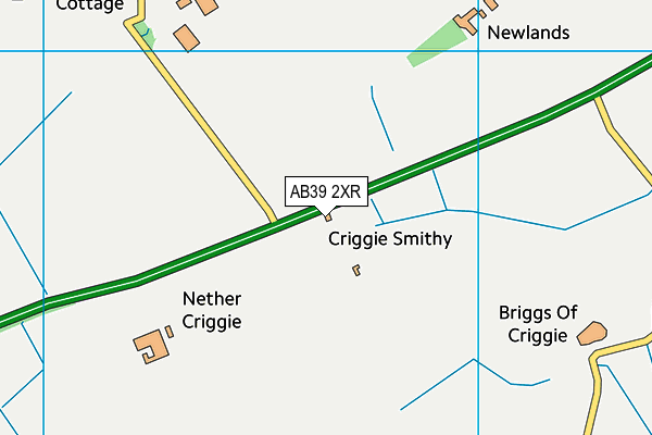 AB39 2XR map - OS VectorMap District (Ordnance Survey) AB39 2XR map - OS VectorMap District (Ordnance Survey)