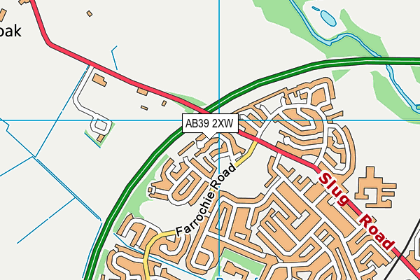 AB39 2XW map - OS VectorMap District (Ordnance Survey) AB39 2XW map - OS VectorMap District (Ordnance Survey)