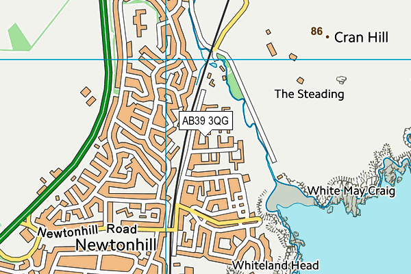 AB39 3QG map - OS VectorMap District (Ordnance Survey) AB39 3QG map - OS VectorMap District (Ordnance Survey)