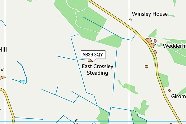 AB39 3QY map - OS VectorMap District (Ordnance Survey) AB39 3QY map - OS VectorMap District (Ordnance Survey)
