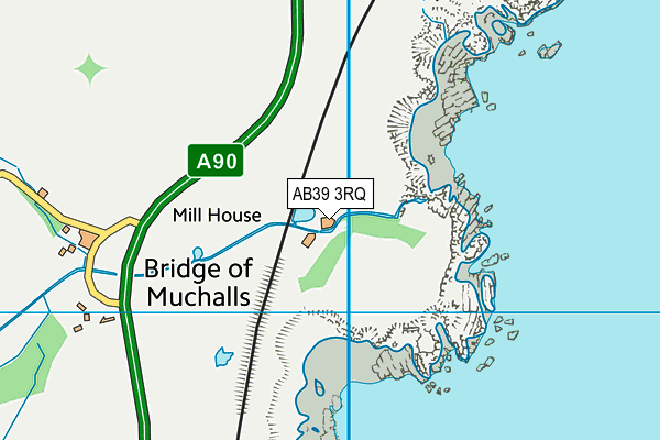 AB39 3RQ map - OS VectorMap District (Ordnance Survey) AB39 3RQ map - OS VectorMap District (Ordnance Survey)