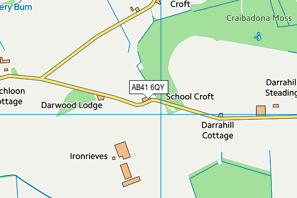 AB41 6QY map - OS VectorMap District (Ordnance Survey) AB41 6QY map - OS VectorMap District (Ordnance Survey)
