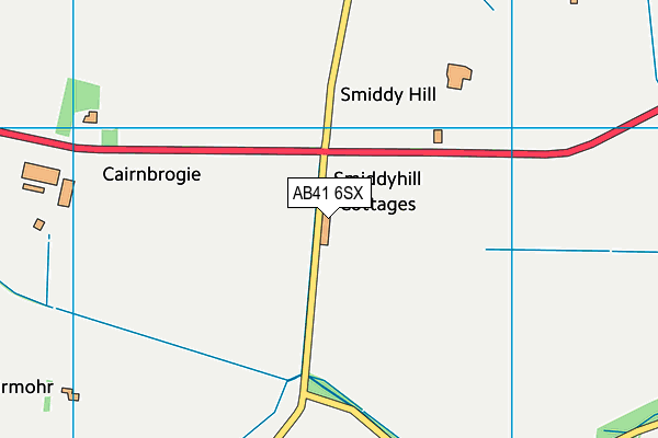 AB41 6SX map - OS VectorMap District (Ordnance Survey) AB41 6SX map - OS VectorMap District (Ordnance Survey)