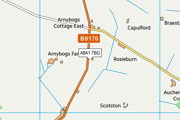 AB41 7BQ map - OS VectorMap District (Ordnance Survey) AB41 7BQ map - OS VectorMap District (Ordnance Survey)