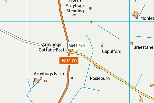 AB41 7BR map - OS VectorMap District (Ordnance Survey) AB41 7BR map - OS VectorMap District (Ordnance Survey)