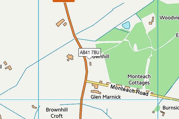 AB41 7BU map - OS VectorMap District (Ordnance Survey) AB41 7BU map - OS VectorMap District (Ordnance Survey)