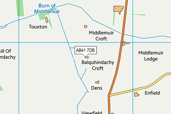 AB41 7DB map - OS VectorMap District (Ordnance Survey) AB41 7DB map - OS VectorMap District (Ordnance Survey)