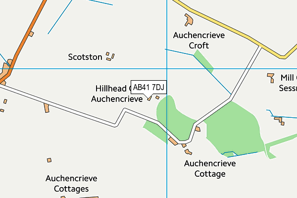 AB41 7DJ map - OS VectorMap District (Ordnance Survey) AB41 7DJ map - OS VectorMap District (Ordnance Survey)
