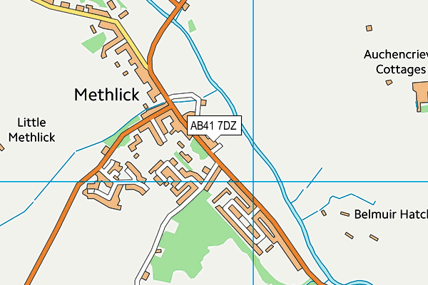 AB41 7DZ map - OS VectorMap District (Ordnance Survey) AB41 7DZ map - OS VectorMap District (Ordnance Survey)