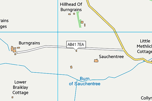 AB41 7EA map - OS VectorMap District (Ordnance Survey) AB41 7EA map - OS VectorMap District (Ordnance Survey)