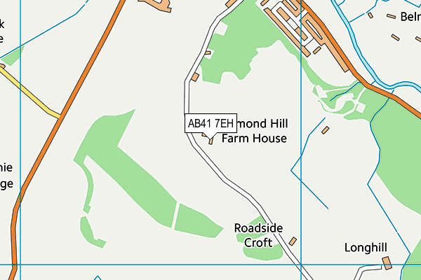AB41 7EH map - OS VectorMap District (Ordnance Survey) AB41 7EH map - OS VectorMap District (Ordnance Survey)