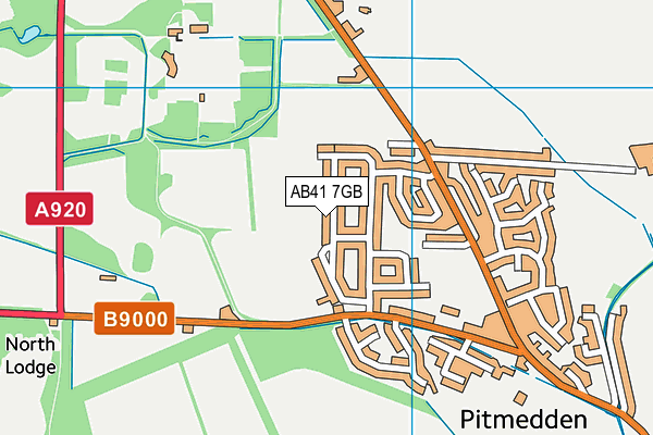 AB41 7GB map - OS VectorMap District (Ordnance Survey) AB41 7GB map - OS VectorMap District (Ordnance Survey)