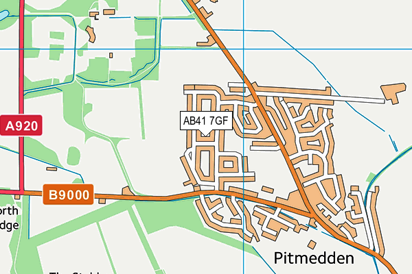AB41 7GF map - OS VectorMap District (Ordnance Survey) AB41 7GF map - OS VectorMap District (Ordnance Survey)
