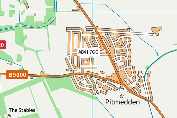 AB41 7GG map - OS VectorMap District (Ordnance Survey) AB41 7GG map - OS VectorMap District (Ordnance Survey)