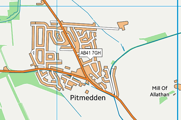 AB41 7GH map - OS VectorMap District (Ordnance Survey) AB41 7GH map - OS VectorMap District (Ordnance Survey)