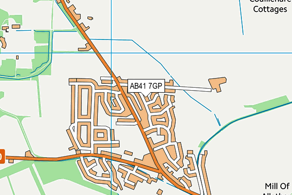 AB41 7GP map - OS VectorMap District (Ordnance Survey) AB41 7GP map - OS VectorMap District (Ordnance Survey)