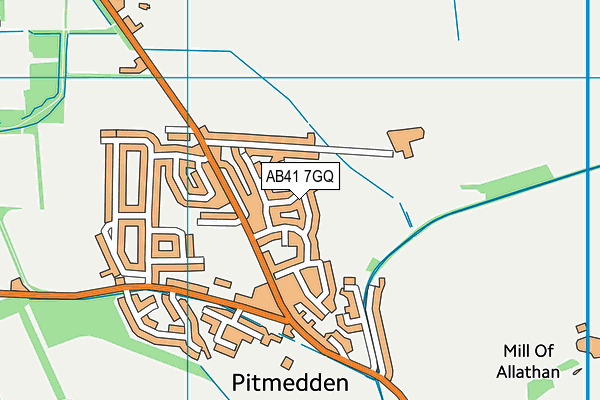 AB41 7GQ map - OS VectorMap District (Ordnance Survey) AB41 7GQ map - OS VectorMap District (Ordnance Survey)