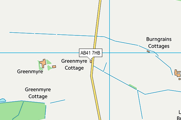 AB41 7HB map - OS VectorMap District (Ordnance Survey) AB41 7HB map - OS VectorMap District (Ordnance Survey)