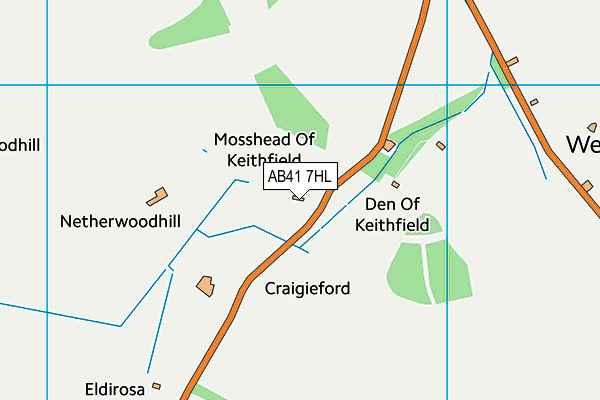 AB41 7HL map - OS VectorMap District (Ordnance Survey) AB41 7HL map - OS VectorMap District (Ordnance Survey)