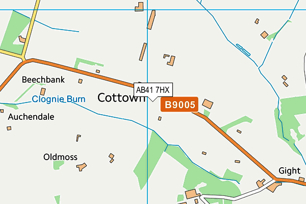 AB41 7HX map - OS VectorMap District (Ordnance Survey) AB41 7HX map - OS VectorMap District (Ordnance Survey)
