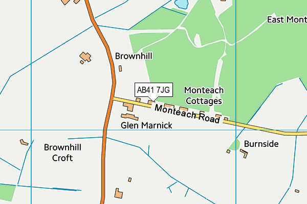 AB41 7JG map - OS VectorMap District (Ordnance Survey) AB41 7JG map - OS VectorMap District (Ordnance Survey)