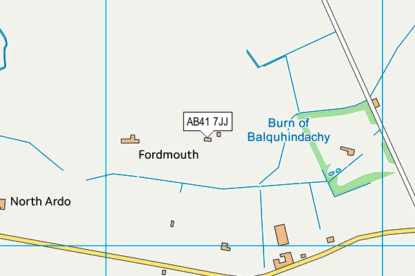 AB41 7JJ map - OS VectorMap District (Ordnance Survey) AB41 7JJ map - OS VectorMap District (Ordnance Survey)