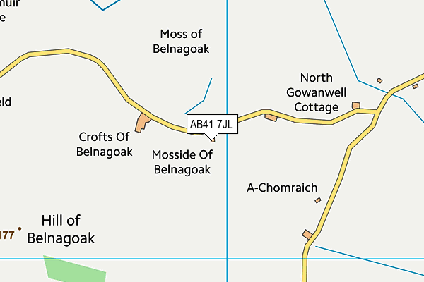AB41 7JL map - OS VectorMap District (Ordnance Survey) AB41 7JL map - OS VectorMap District (Ordnance Survey)