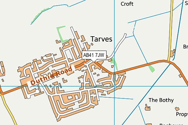 AB41 7JW map - OS VectorMap District (Ordnance Survey) AB41 7JW map - OS VectorMap District (Ordnance Survey)