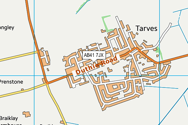 AB41 7JX map - OS VectorMap District (Ordnance Survey) AB41 7JX map - OS VectorMap District (Ordnance Survey)