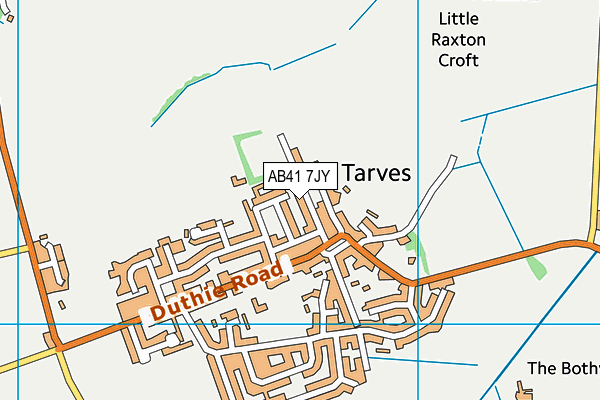 AB41 7JY map - OS VectorMap District (Ordnance Survey) AB41 7JY map - OS VectorMap District (Ordnance Survey)