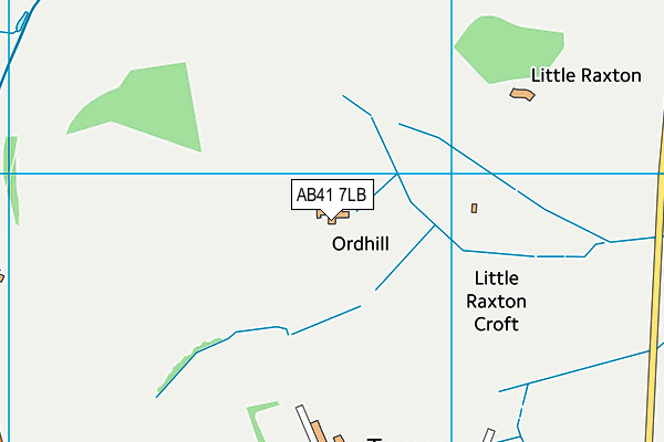 AB41 7LB map - OS VectorMap District (Ordnance Survey) AB41 7LB map - OS VectorMap District (Ordnance Survey)