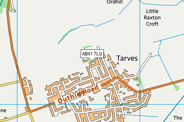 AB41 7LG map - OS VectorMap District (Ordnance Survey)