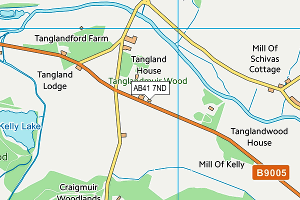AB41 7ND map - OS VectorMap District (Ordnance Survey) AB41 7ND map - OS VectorMap District (Ordnance Survey)