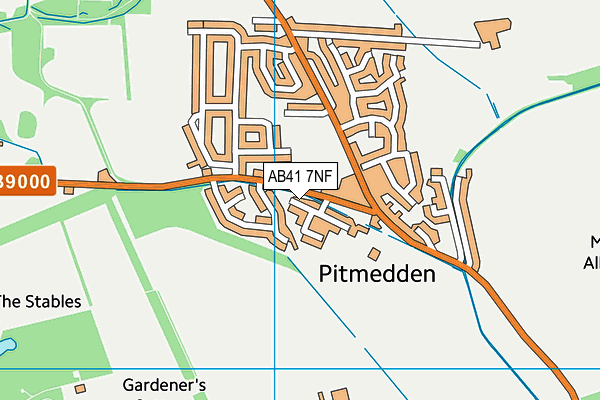 AB41 7NF map - OS VectorMap District (Ordnance Survey) AB41 7NF map - OS VectorMap District (Ordnance Survey)